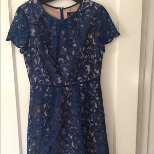 Blue lace dress